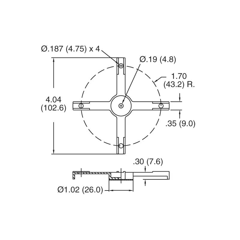 P110520_Fibre_Reels-Base_for_Storage - Line Drawing