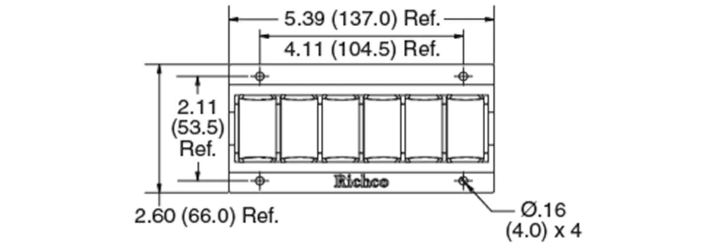 Multi-cable clamps, screw mount cable grips