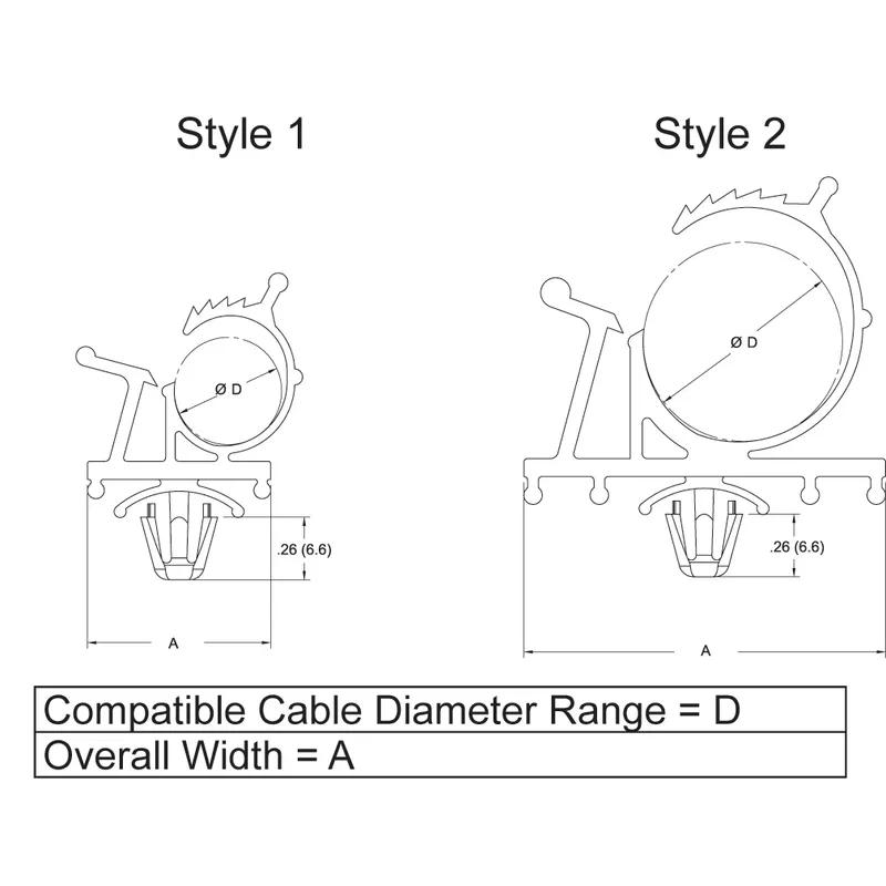 P110745_Cable_Clamps_-_Plug_In_Adjustable - Line Drawing