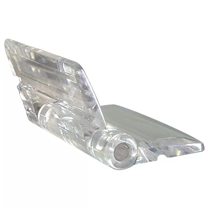 Leaf Hinges - Clear Plastic