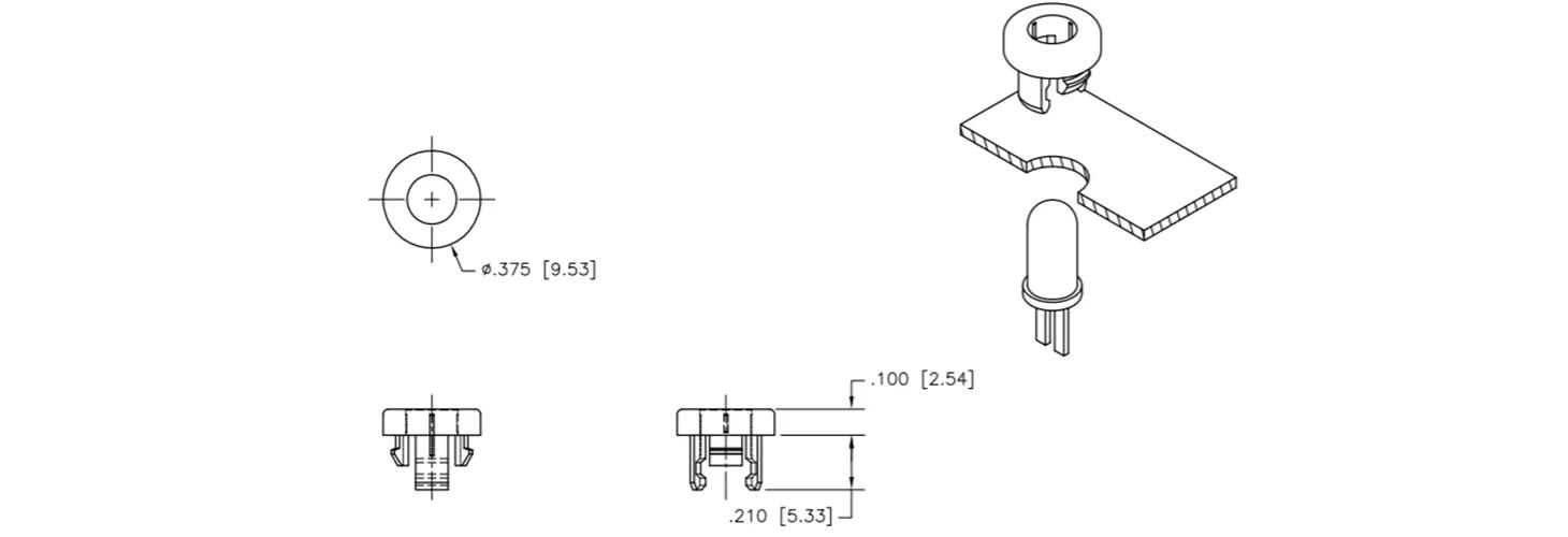 M5 Standoff Spacer for Fenders or Racks