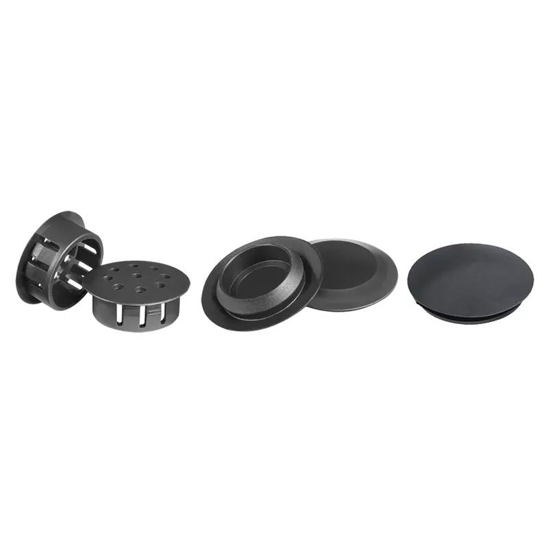 Plastic push in clearance hole plugs