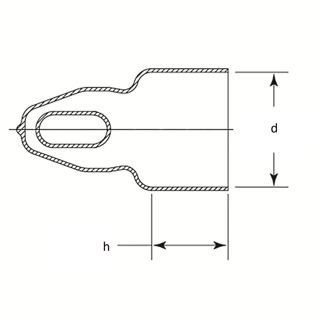 Round Hanger Caps - Line Drawing