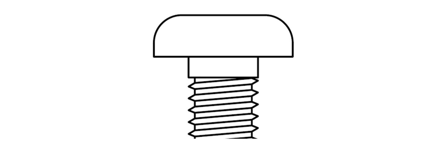 Truss head (Mushroom head)