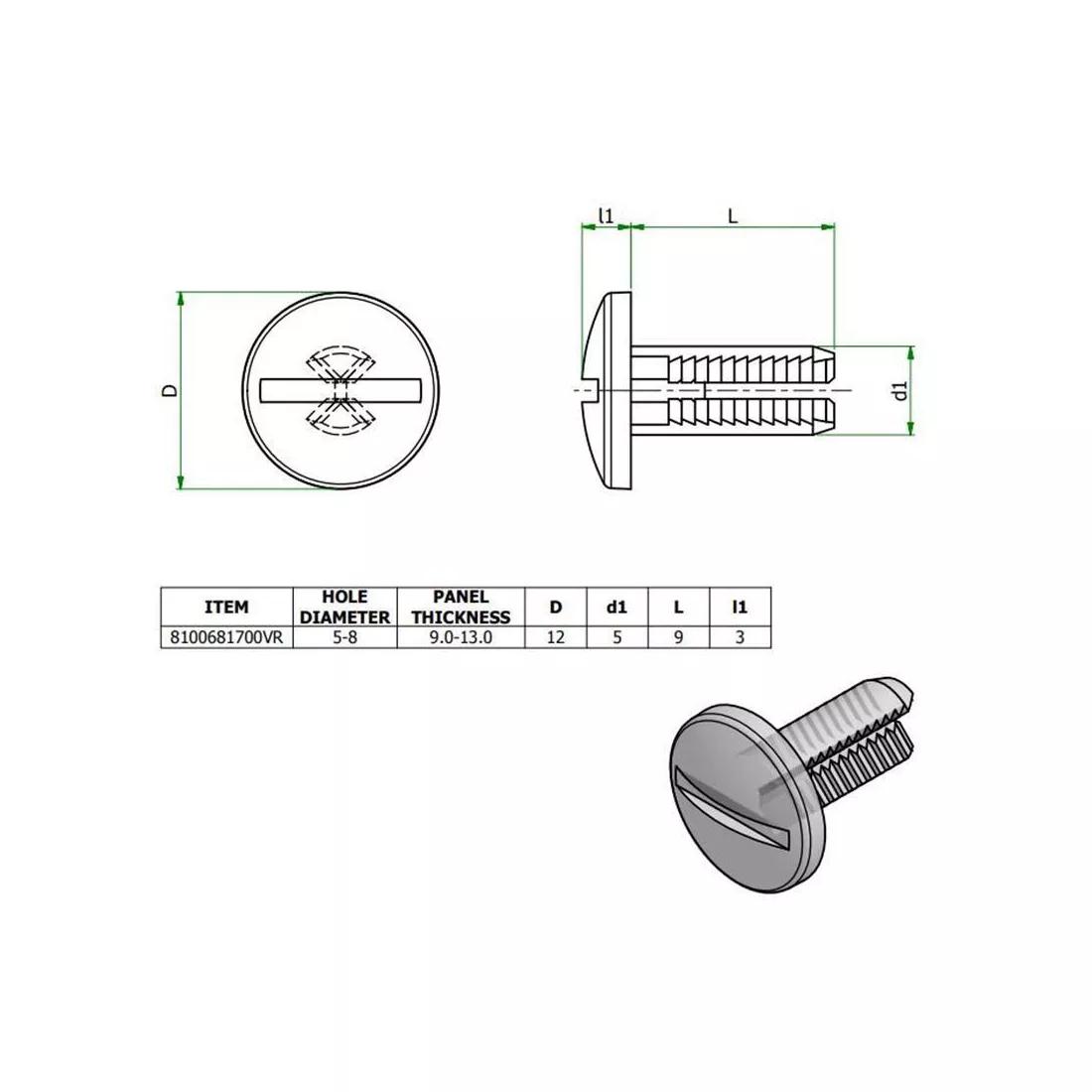 Buy Ratchet Rivet | 8100681700VR | Essentra Components