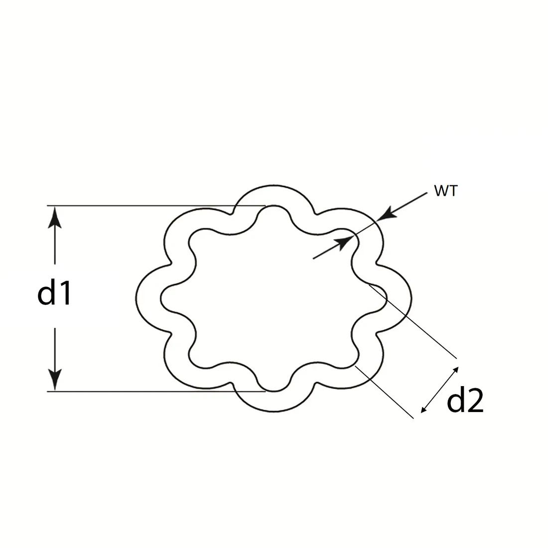 Masking Star Tubes - Line Drawing