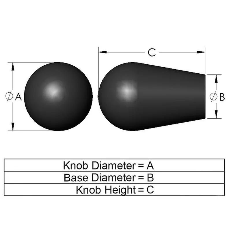 S Series_Shift Knob Line Drawing