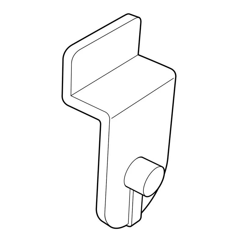 Slatwall Clips - Type 1 - Line Drawing
