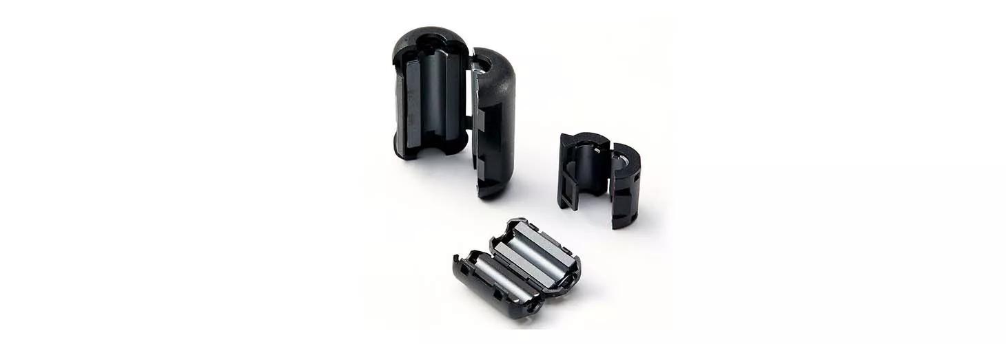 hinged clip on ferrite