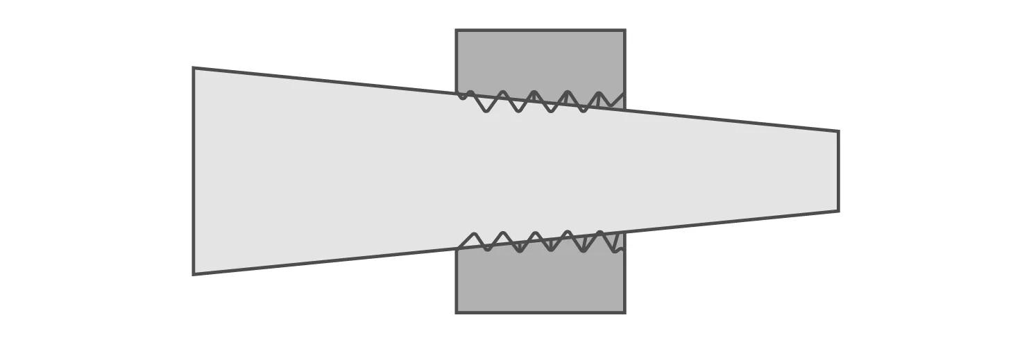 Measuring for tapered plugs