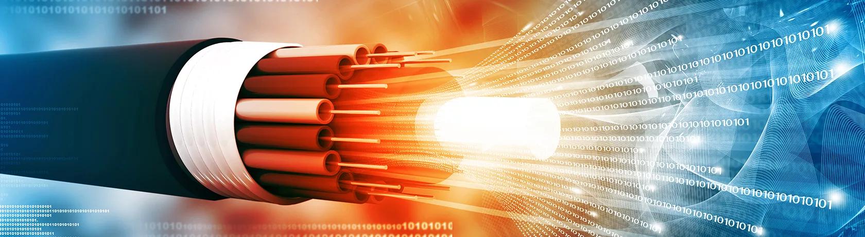 Close up of the structure of a cable 