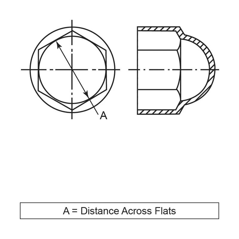 Bolt-Protection-Caps - Line Drawing