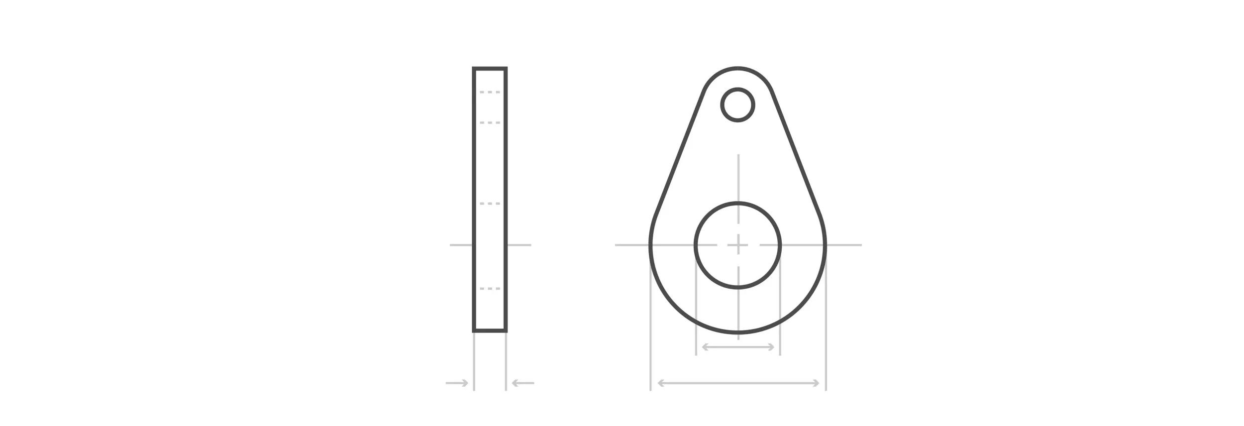 Less common retaining washer