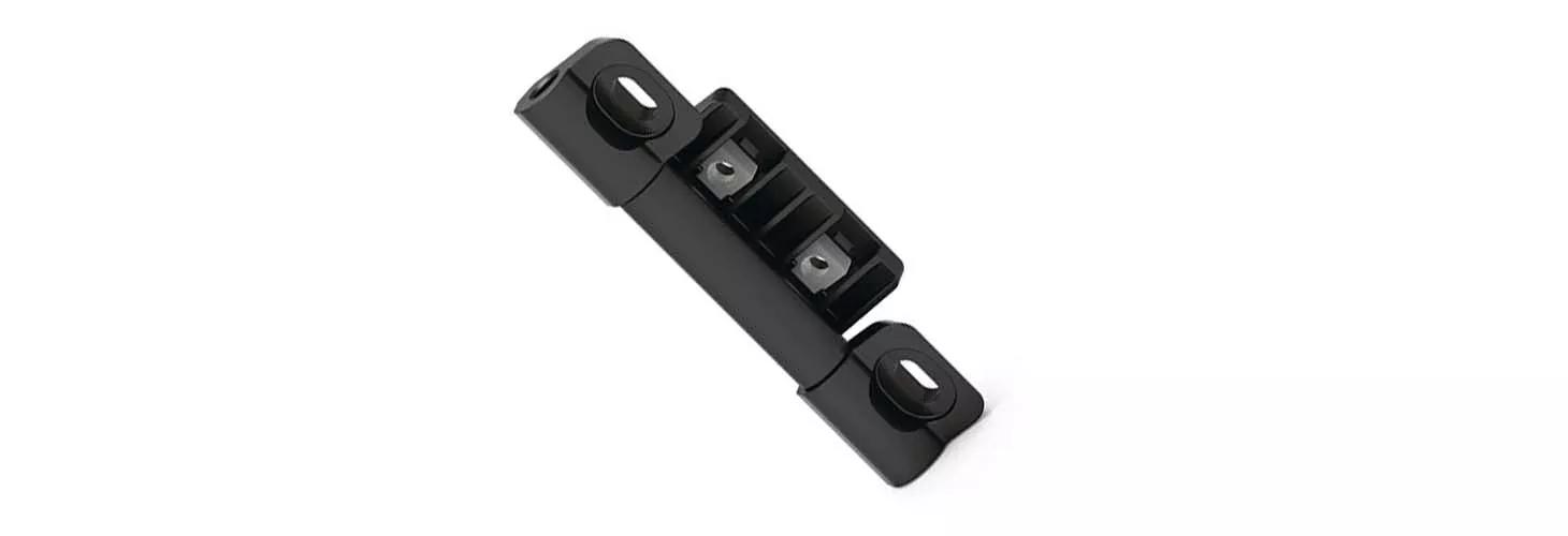 Black concealed hinge