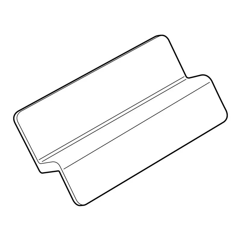 Slatwall Clips - Type 2 - Line Drawing