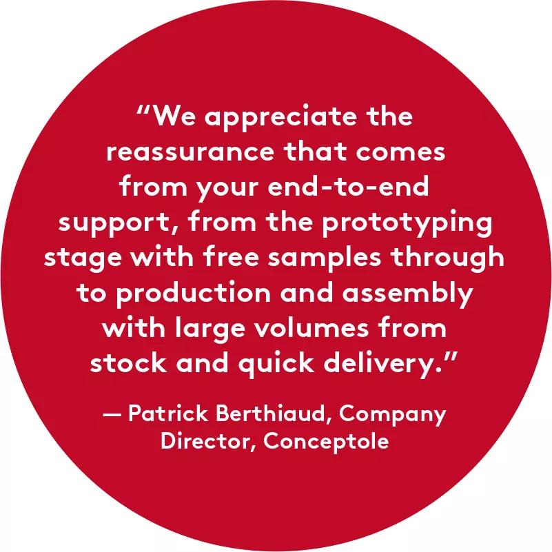 Patrick Berthiaud, Company Director, Conceptole Quote