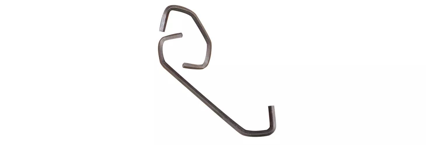 V-shaped square wire hook