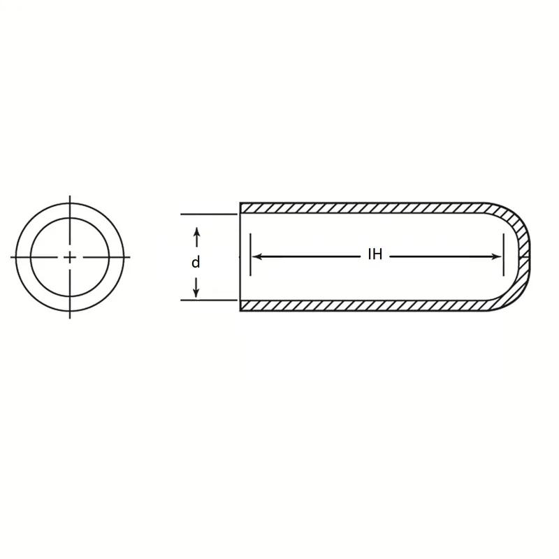 Masking Straight Caps - Line Drawing