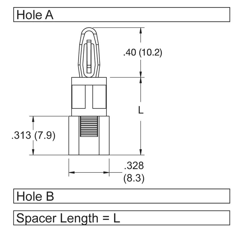 P160246_Screw_and_Lock_Support-Locking_Bayonet_Nose_Threaded_Female - Line Drawing