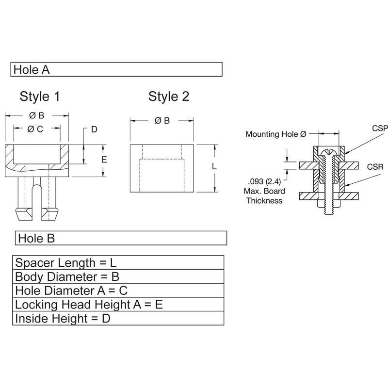 P160235_Screw_and_Lock_Support-Collar_Spacer - Line Drawing