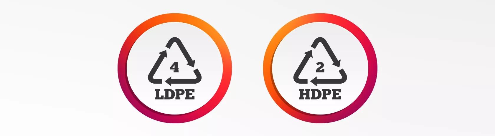 LDPE and HDPE symbols
