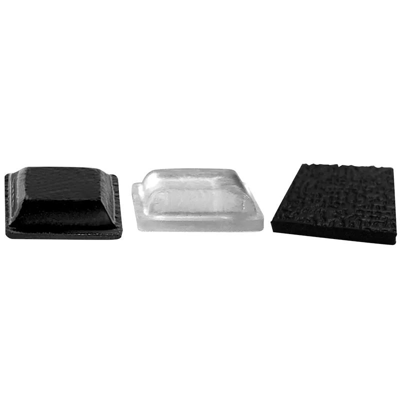 2 Rectangular Rubber Bumper Pads with Metal Washers