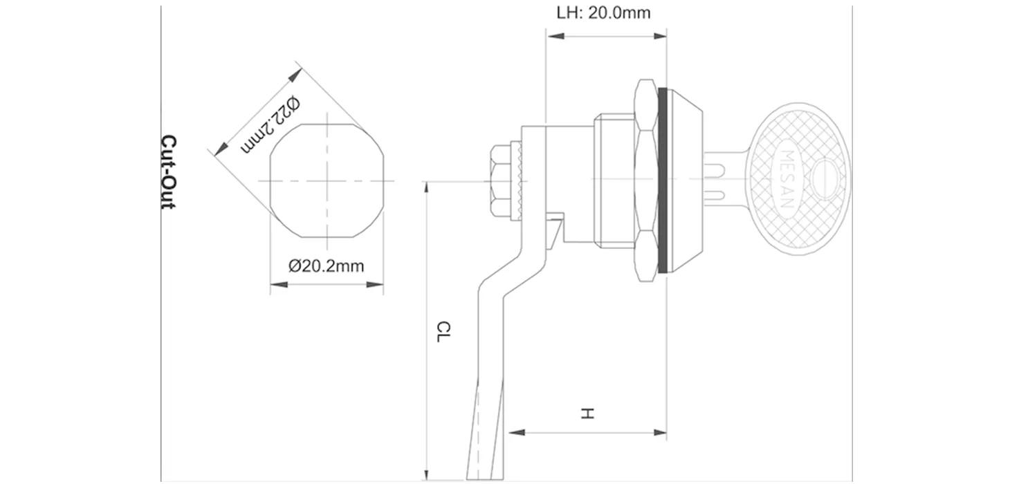 Cylinder Locking Cam Latches