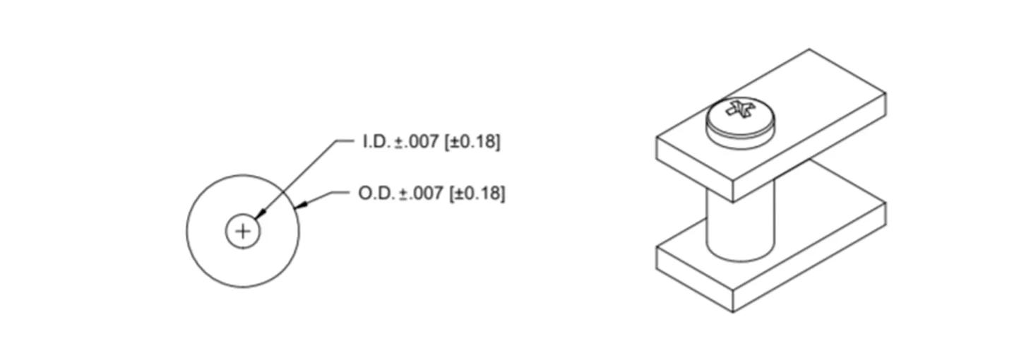 Non-threaded spacers