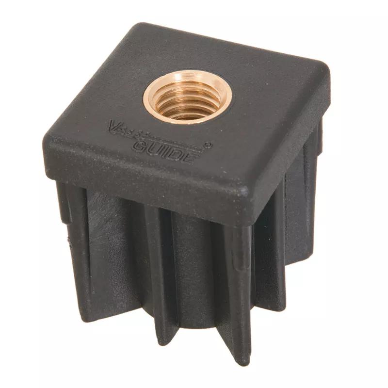 Square Square Threaded Inserts & Glides - Metal