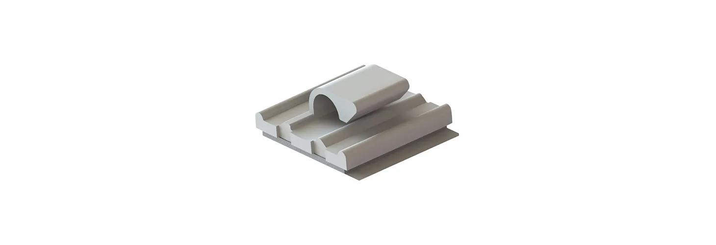 Wire Clip - Plastic, Adhesive Mount