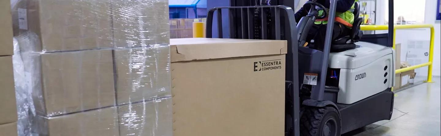 Essentra logo on box
