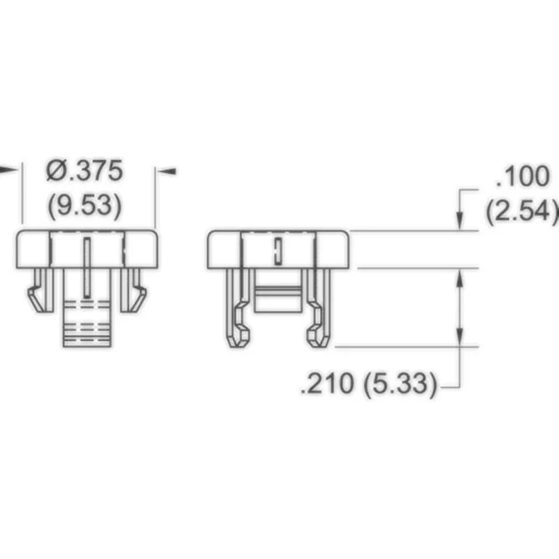 P160112_LED_Mounts-Panel_Mount - Line Drawing