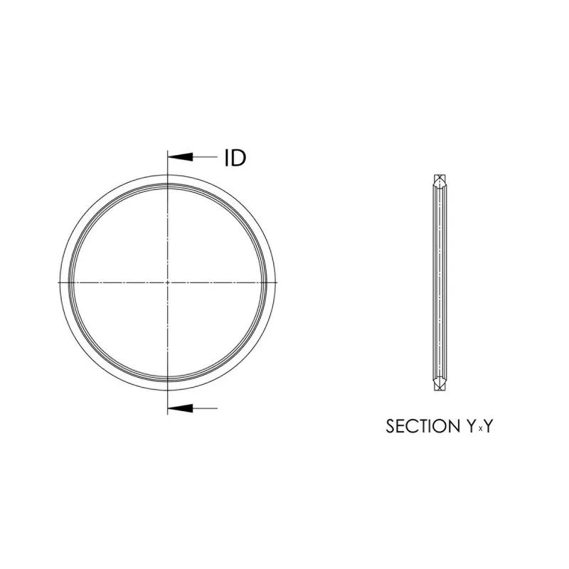 Ring Seals SAE Flange Seal - Line Drawing