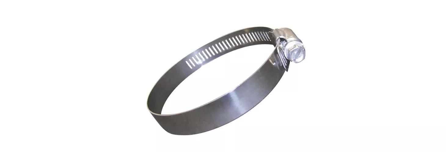 Worm drive hose clamp