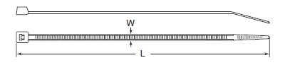 Screw mount nylon locking cable tie