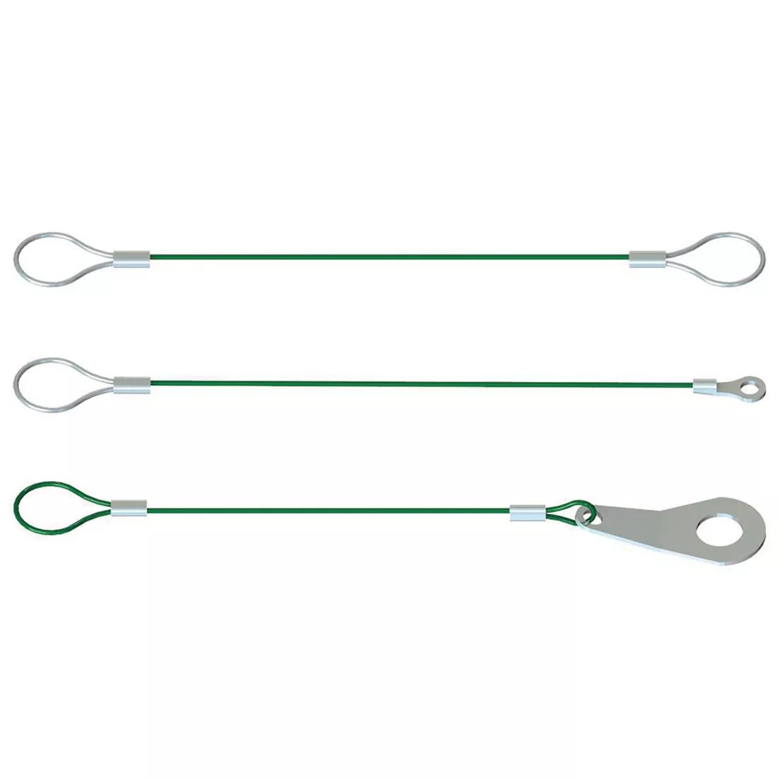 Wire Rope Lanyard - Green