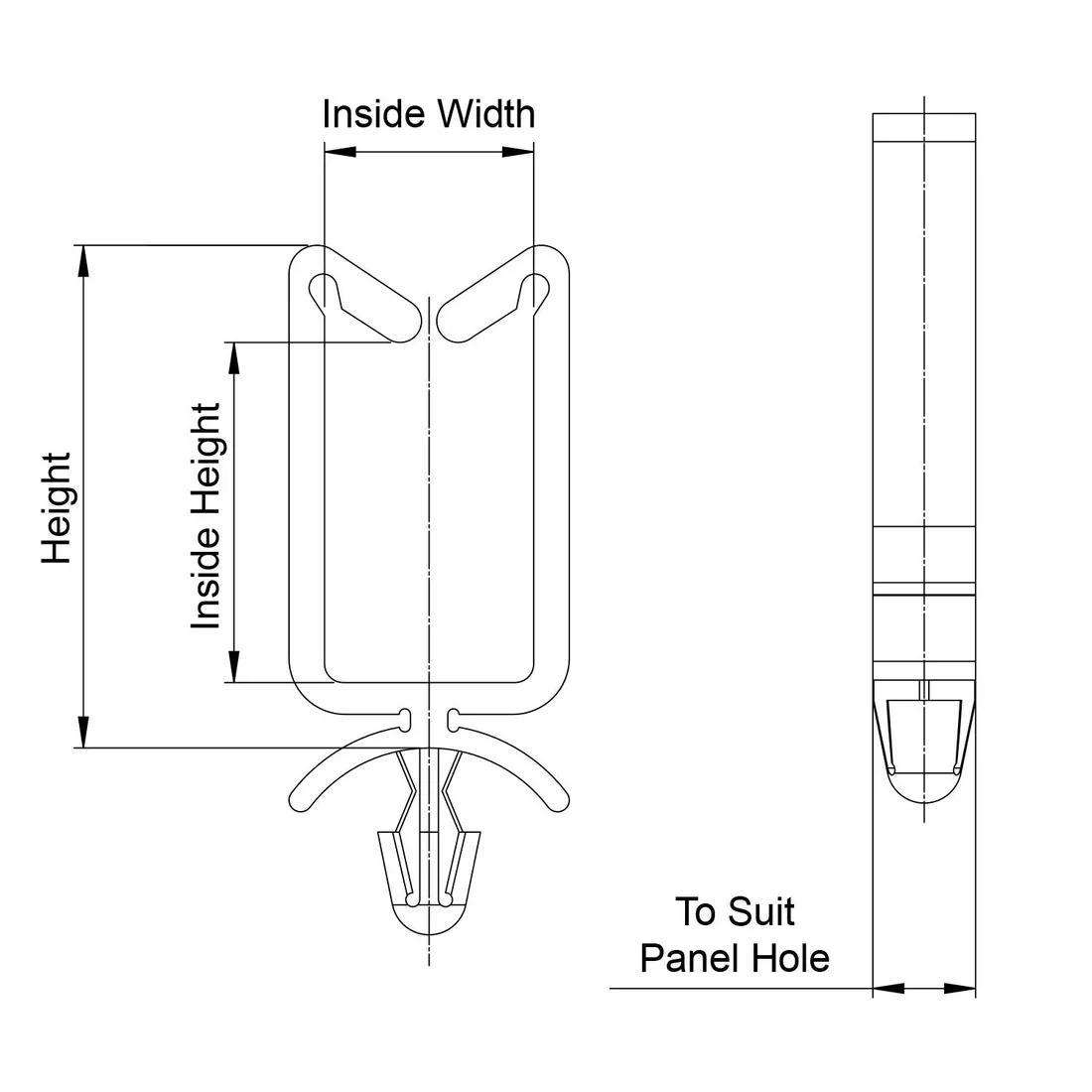 Wire Saddles Line Drawing