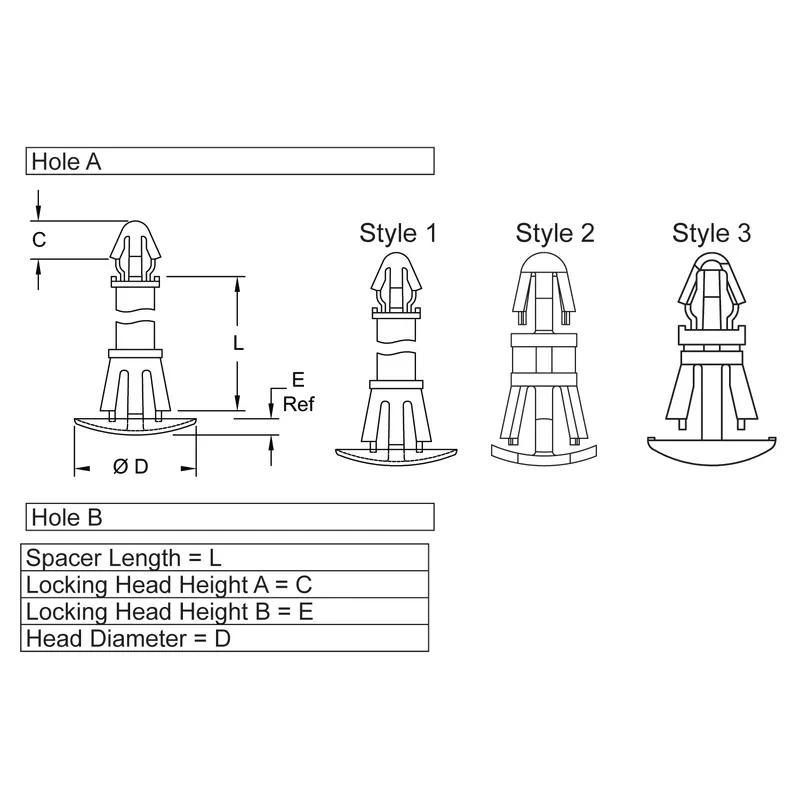 P160210_Reverse_Locking_Support-Snap_Locking_Arrowhead - Line Drawing