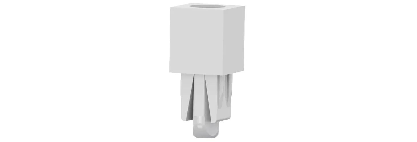 Screw grommets – natural, square hole