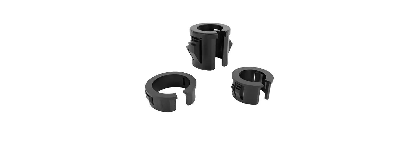 Cable grommets and cable bushings