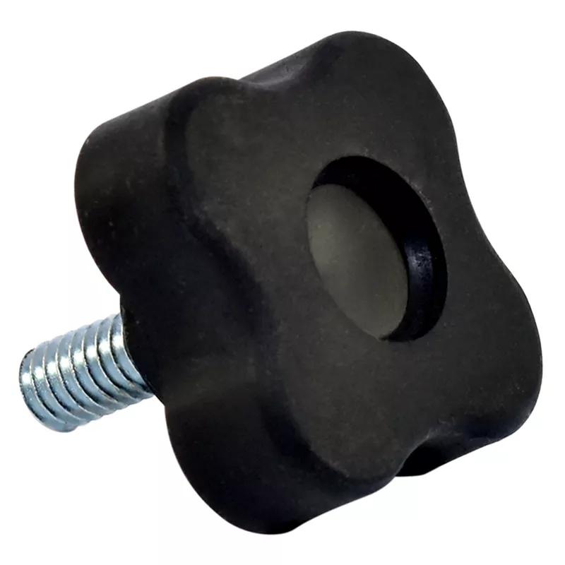 Clamping Knobs 4 Arm Male Stud Ergonomic Grip, Soft Touch