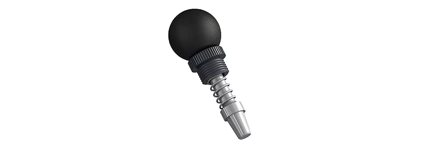 Weld mount retractable spring plunger ball