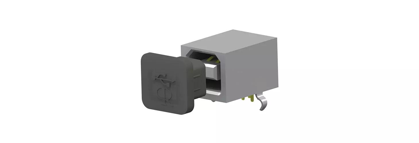 USB & RJ Plug - USB-B Connector Type