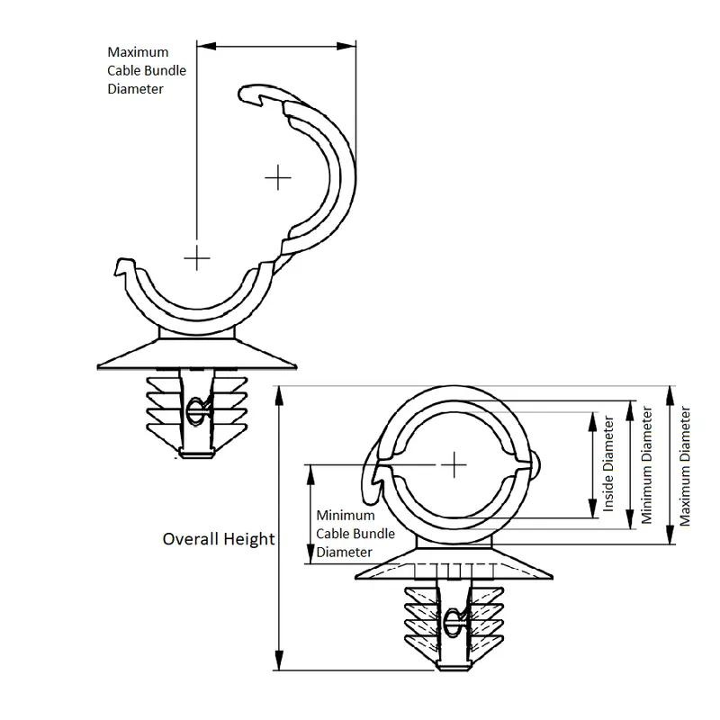 Collier De Serrage De Tuyau De Frein, Conception Standard De Clip