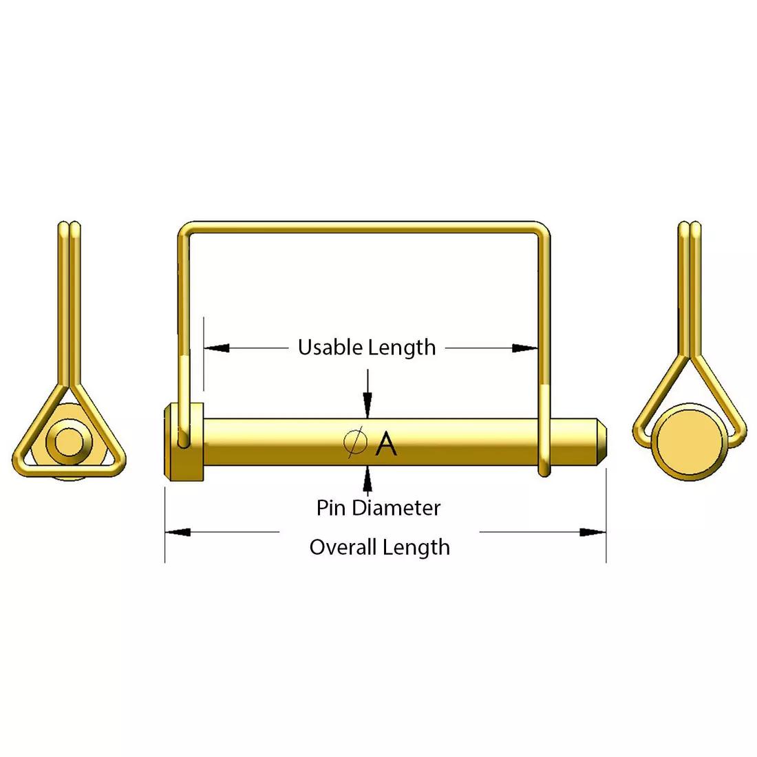 Buy Wire Lock Pins Square Essentra Components