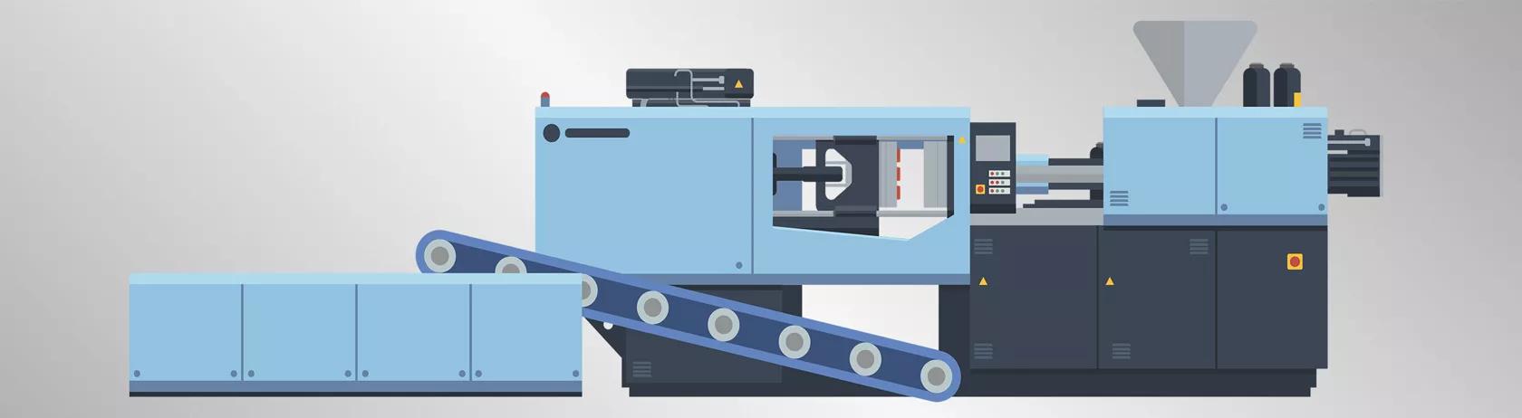 The injection moulding process is complex
