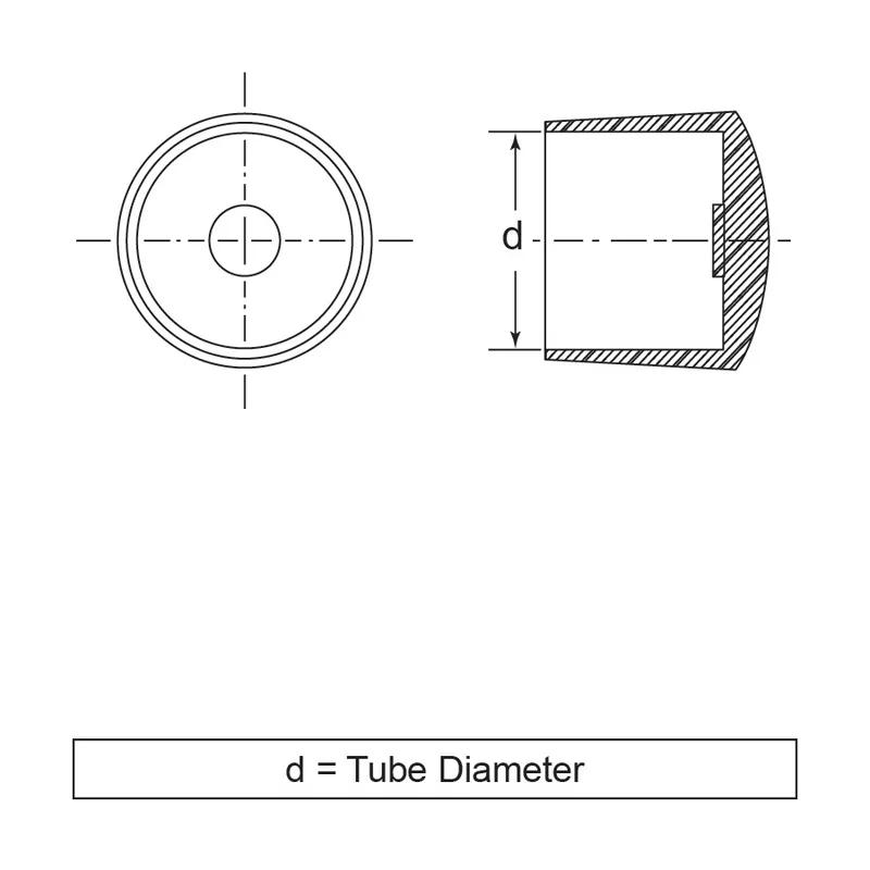 Round Feet Ferrules - Tapered