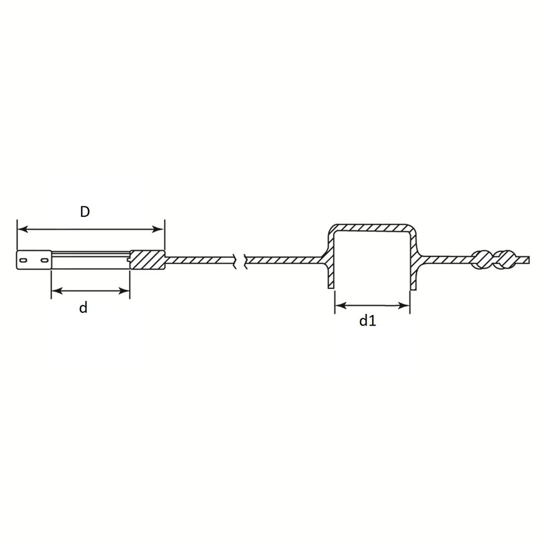 Banjo Bolt Caps - Line Drawing