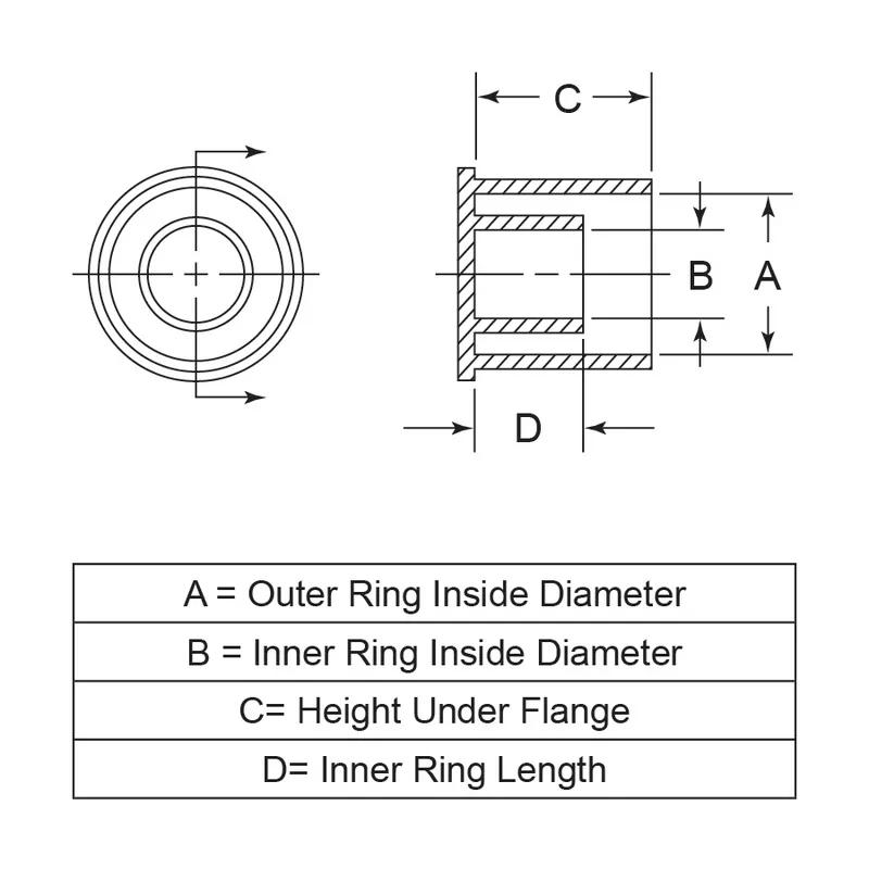 Tube and Nut Assembly Caps - Line Drawing