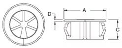 Kabeldurchführung mit geschlitztem Design